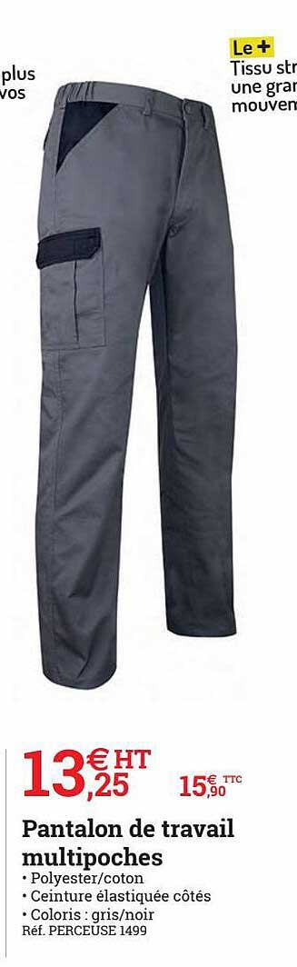 pantalon de travail multipoches