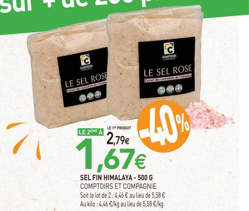 Sel Fin Himalaya Comptoires Et Compagnie - 500 G