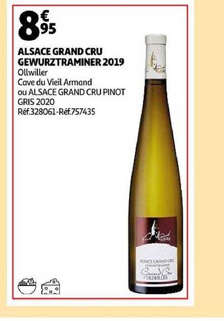 alsace grand cru gewurztraminer 2019 ollwiller cave du vieil armand ou alsace grand cru pinot gris 2020