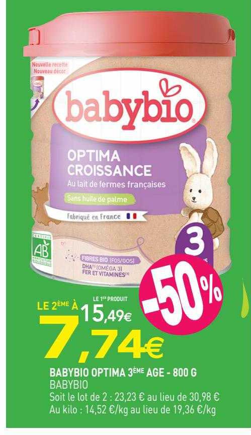 Babybio Optima 3ème âge Babybio - 800 G