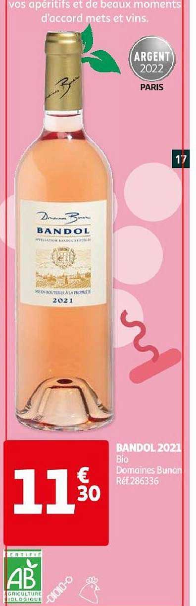 bandol 2021 bio domaines bunan
