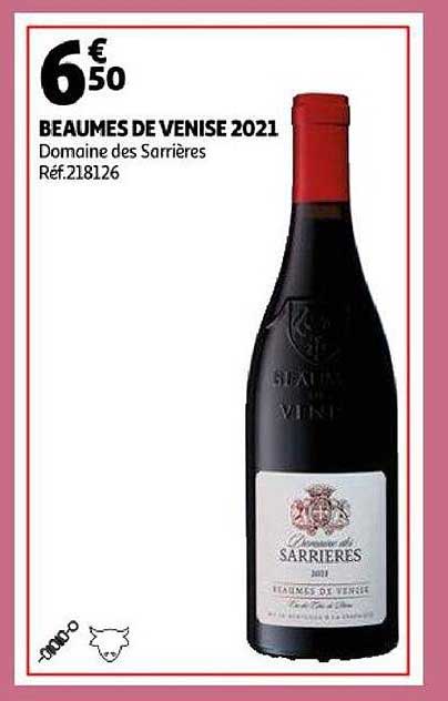 beaumes de venise 2021 domaine des sarrières