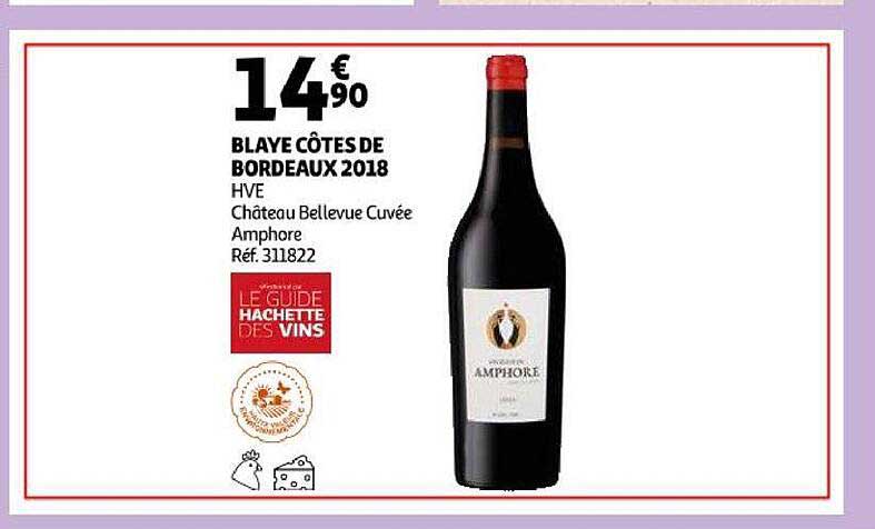 Blaye Côtes De Bordeaux 2018 Hve Château Bellevue Cuvée Amphore