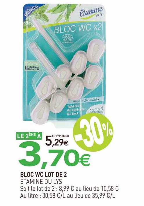 Bloc Wc Lot De 2 étamines Du Lys