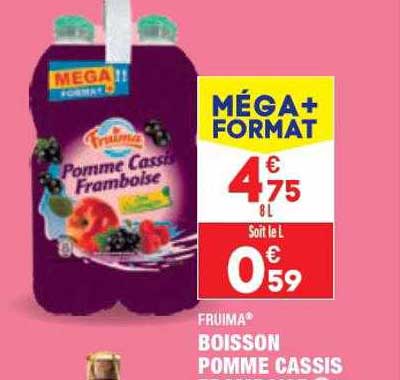 Boisson Pomme Cassis Fruima