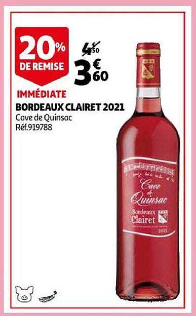 Bordeaux Clairet 2021 Cave De Quinsac
