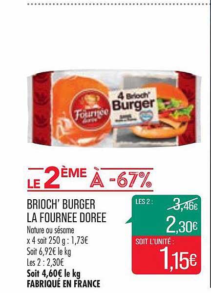 brioch'burger la fournée dorée