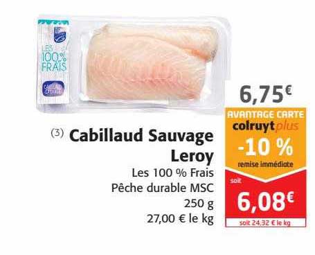 cabillaud sauvage leroy