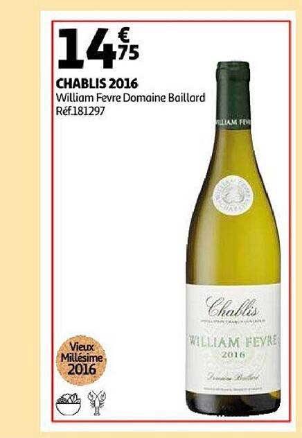 chablis 2016 william fevre domaine baillard