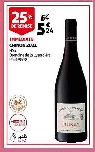 chinon 2021 hve domaine de la lysardière
