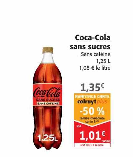 coca-cola sans sucres