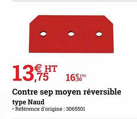 contre sep moyen réversible type naud