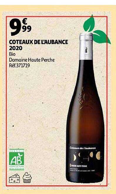 Côteaux De L'aubance 2020 Bio Domaine Haute Perche