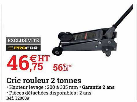 cric rouleur 2 tonnes profor