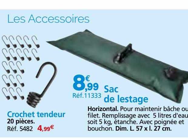Crochet Tendeur, Sac De Lestage