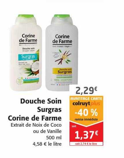 douche soin surgras corine de farme
