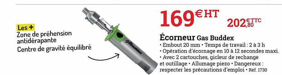 écorneur gas buddex