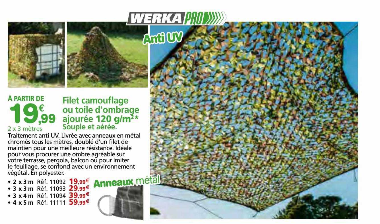 filet camouflage ou toile d'ombrage ajourée 120 g-m²