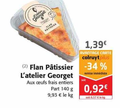 flan pâtissier l'atelier georget