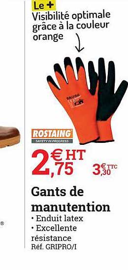 gants de manutention rostaing