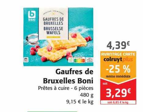 gaufres de bruxelles boni