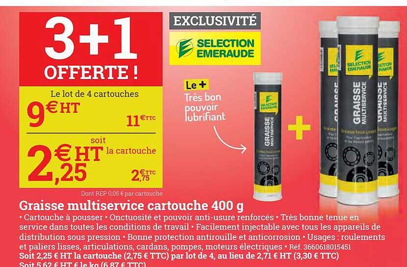 graisse multiservice cartouche 400 g