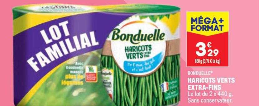 haricots verts extra-fins bonduelle