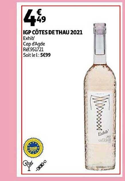 igp côtes de thau 2021 exhib cap d'agde