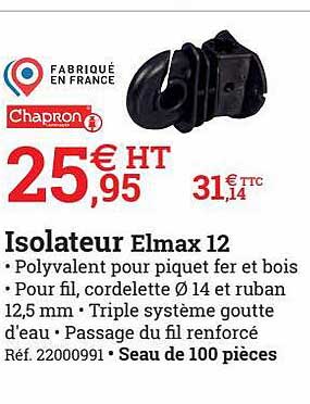 isolateur elmax 12 chapron