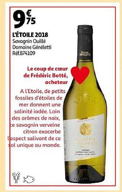 l'étoile 2018 savagnin ouillé domaine généletti