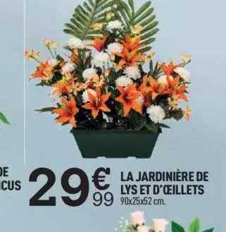 La Jardinière De Lys Et D'œillets