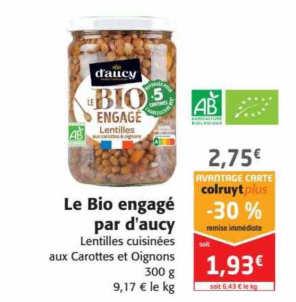 le bio engagé par d'aucy