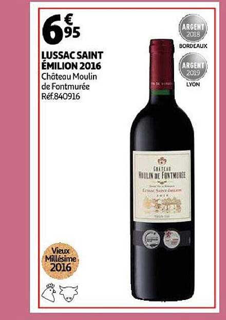 lussac saint émilion 2016 château moulin de fontmurée