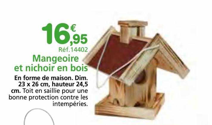 Mangeoire Et Nichoir En Bois