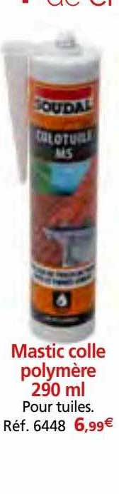 mastic colle polymère 290ml soudal