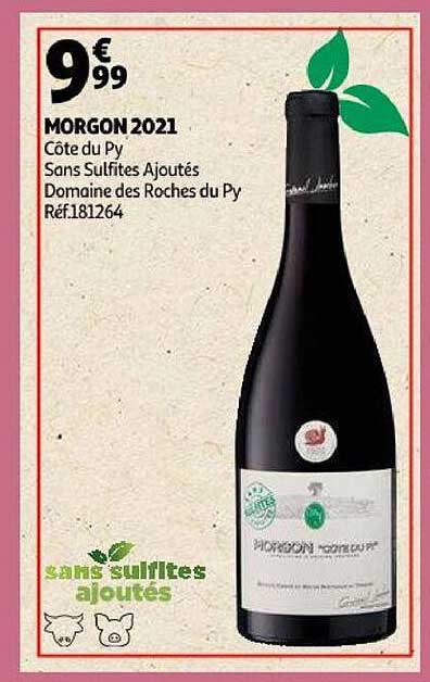 morgon 2021 côte du py sans sulfites ajoutés domaine des roches du py