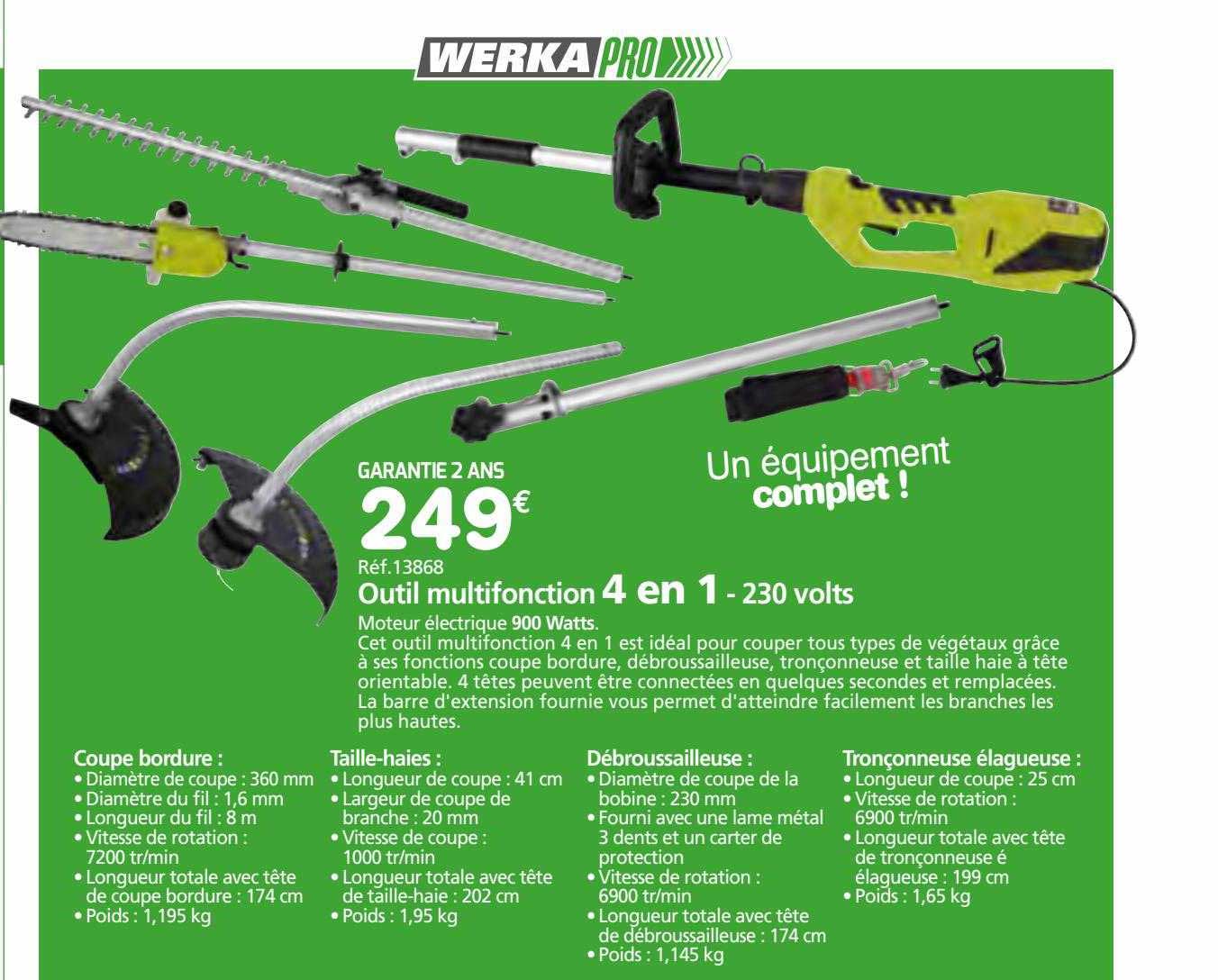 outil multifonction 4 en 1 - 230 volts