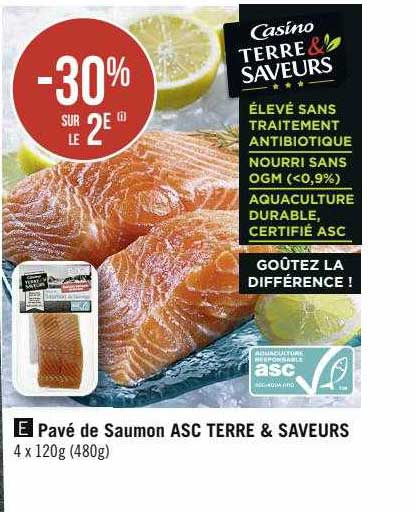 Pavé De Saumon Asc Terre & Saveurs