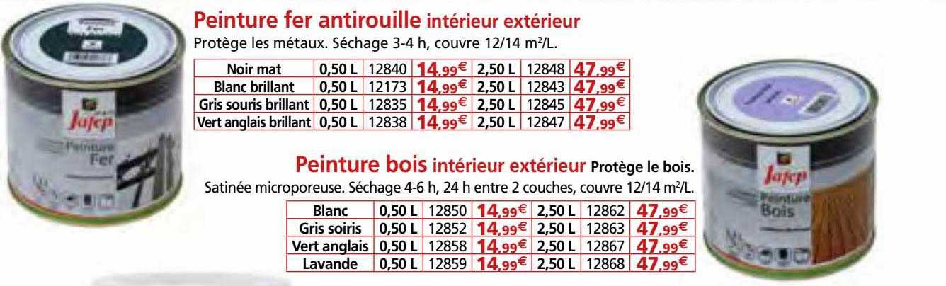 peinture fer antirouille intérieur extérieur, peinture bois intérieur extérieur