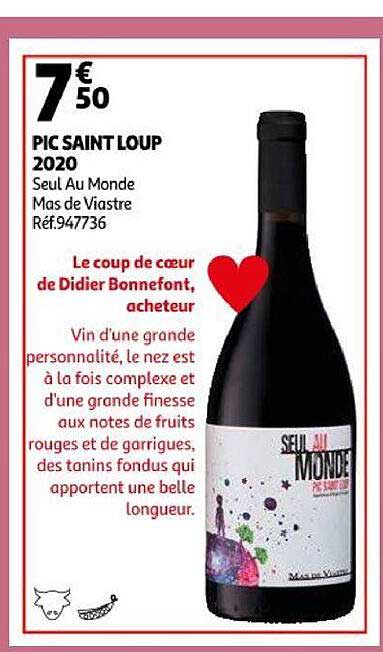 pic saint loup 2020 seul au monde mas de viastre