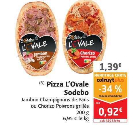 Pizza L'ovale Sodebo