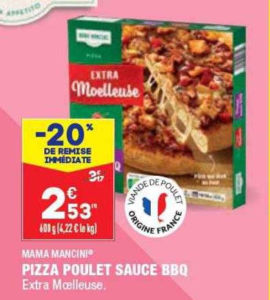 Pizza Poulet Sauce Bbq Mama Mancini