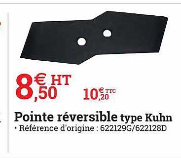 pointe réversible type kuhn