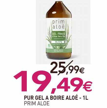 pur gel à boire aloé prim aloe - 1l