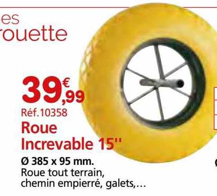 roue increvable 15"