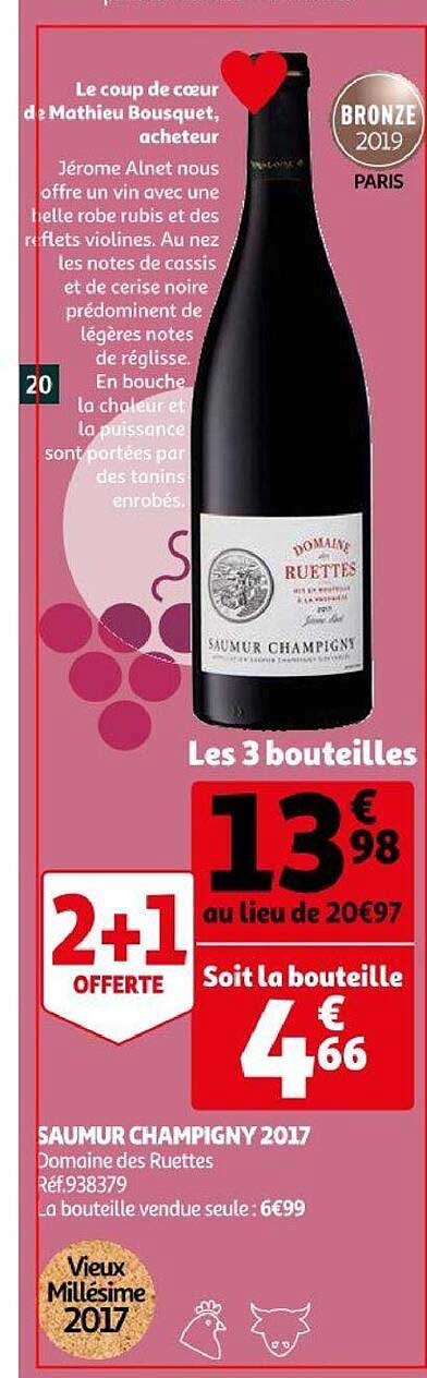 saumur champigny 2017 domaine des ruettes
