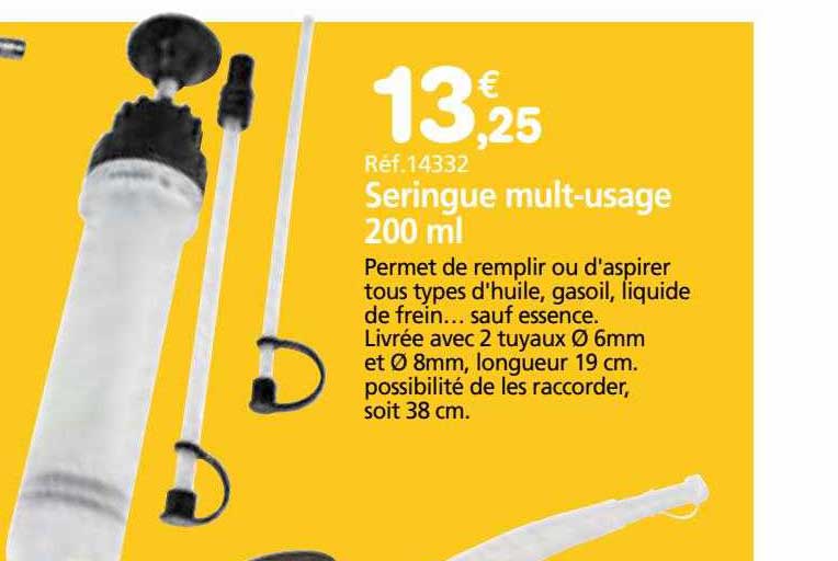 seringue multi-usage 200ml