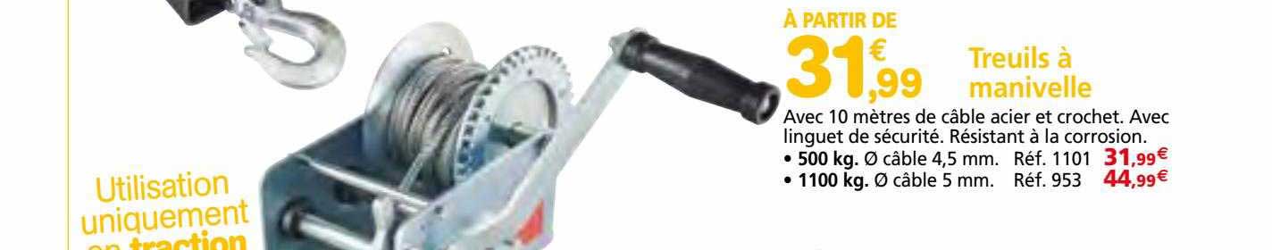 treuils à manivelle