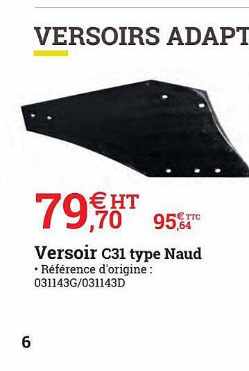 versoir c31 type naud