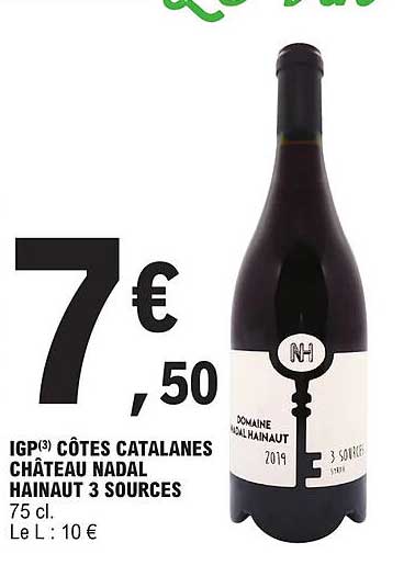 Igp Côtes Catalanes Château Nadal Hainaut 3 Sources